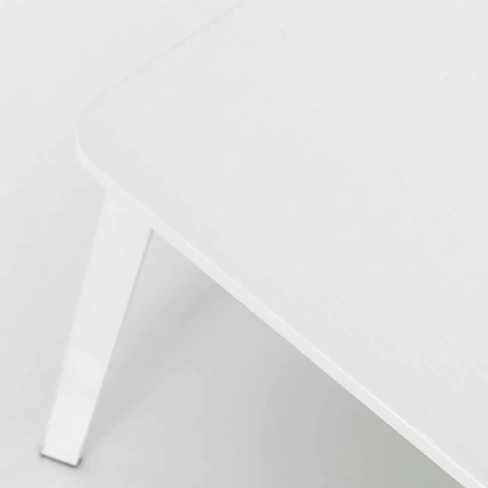 Sedia living di design moderno in legno e metallo, Elmas, 4 pezzi Viadurini