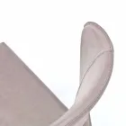 Sedia living moderna completamente rivestita in similpelle, Accadia, 4 pezzi Viadurini