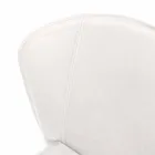 Sedia living moderna completamente rivestita in similpelle, Accadia, 4 pezzi Viadurini