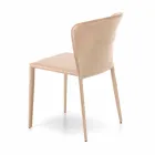 Sedia living moderna completamente rivestita in similpelle, Accadia, 4 pezzi Viadurini