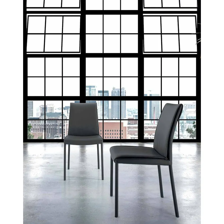 Sedia Living Moderna Imbottita e Rivestita Made in Italy – Monnalisa Viadurini