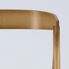 Sedia Moderna da Soggiorno in Diversi Tessuti con scocca in Legno - Wolter Viadurini