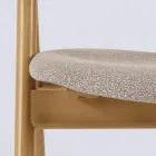 Sedia Moderna da Soggiorno in Diversi Tessuti con scocca in Legno - Wolter Viadurini