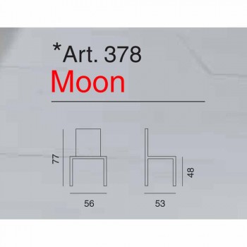 Sedia moderna in ecopelle Moon