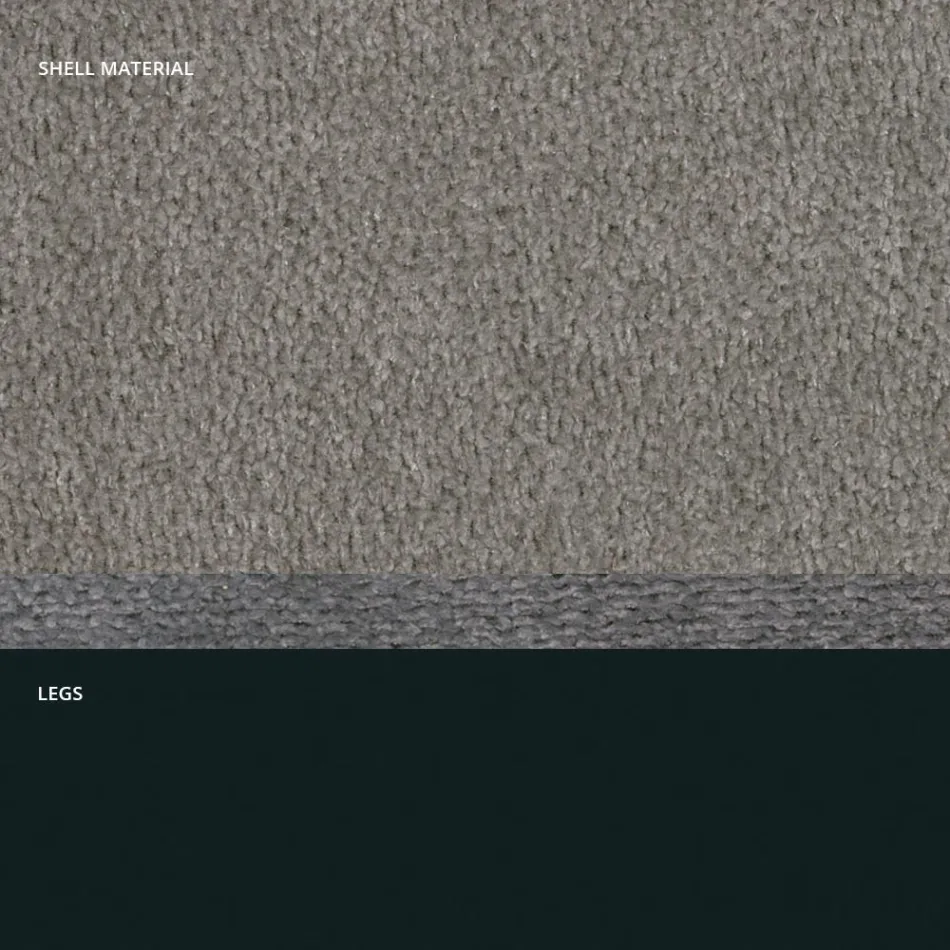 Sedia moderna in tessuto e gambe a triangolo fatta in Italia, Oriella Viadurini