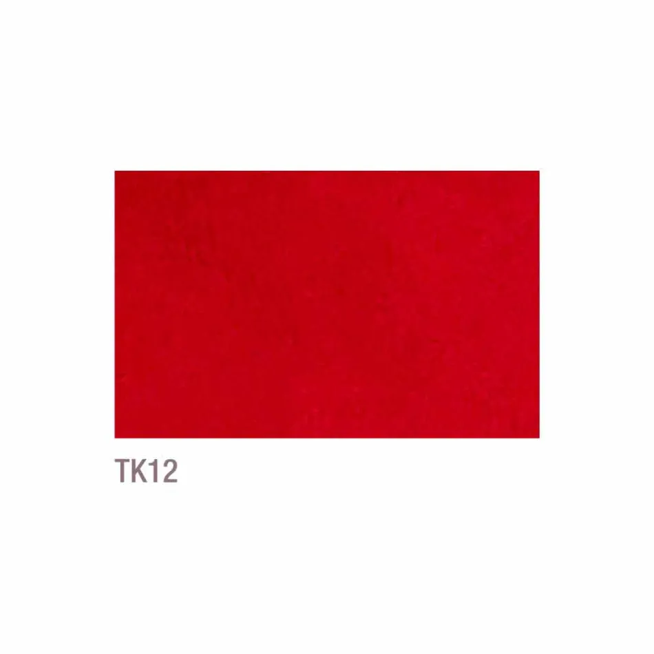 Sedia moderna per sala da pranzo in tecnofibra rossa Almira Viadurini