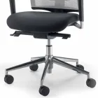 Sedia operativa e semidirezionale in tessuto prodotta in Italia Mina Viadurini