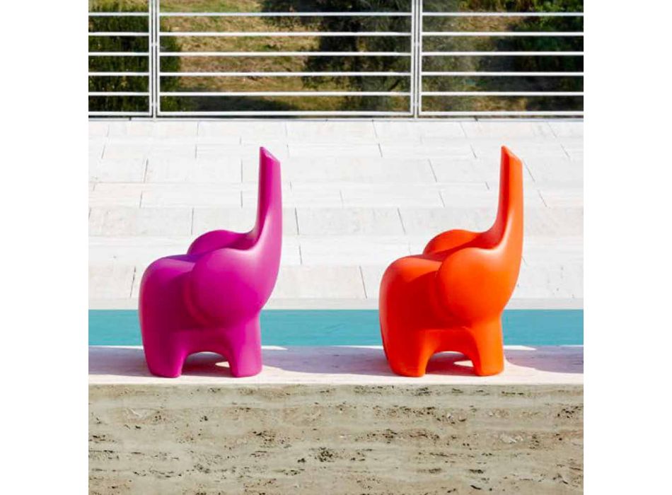 Sedia per Bambini Design Moderno a Elefante, 4 Pezzi Colorati - Tino by Myyour Viadurini