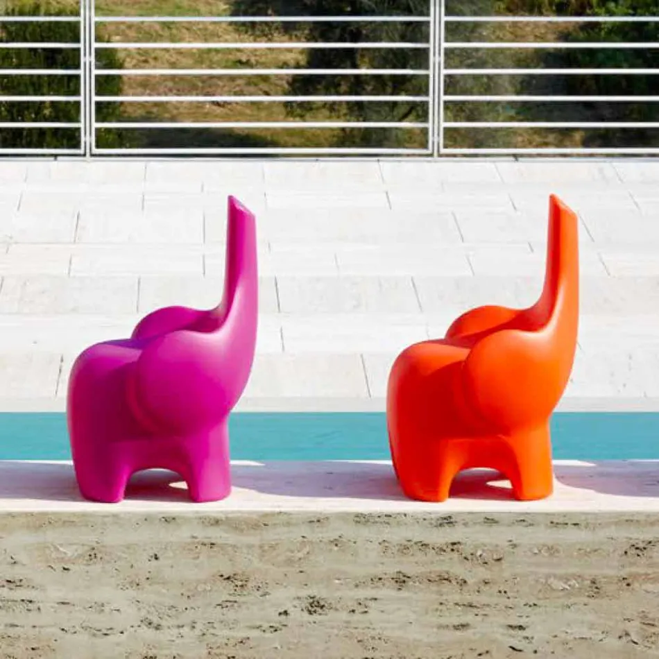 Sedia per Bambini Design Moderno a Elefante, 4 Pezzi Colorati - Tino by Myyour Viadurini