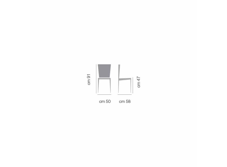 Sedia per Cucina di Design Moderno Rivestita Made in Italy – Nirvana Viadurini