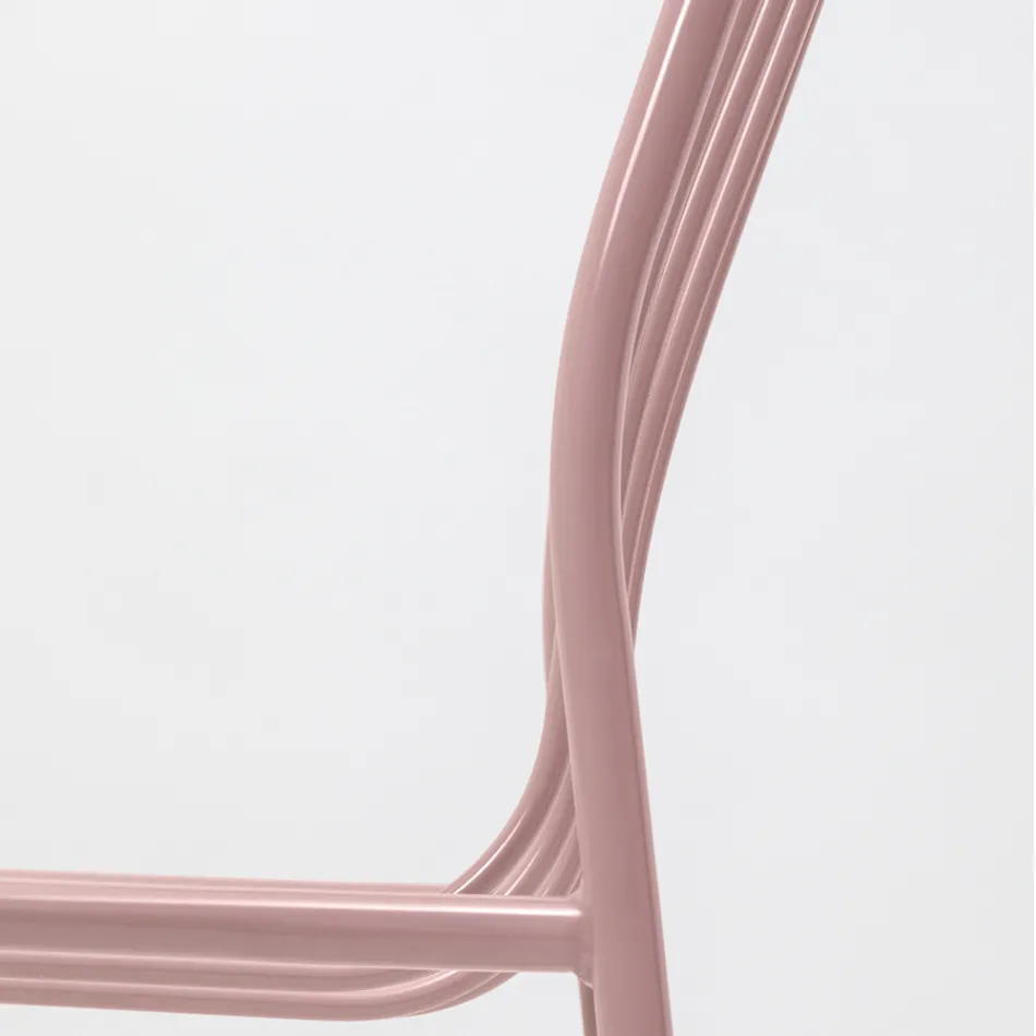 Sedia per Esterno Impilabile in Metallo Made in Italy 2 Pezzi - Simply Viadurini