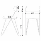 Sedia per Sala da Pranzo Artigianale in Legno e Acciaio Made in Italy - Valencia Viadurini