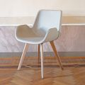 Sedia per Sala da Pranzo dal Design Moderno in Pelle Made in Italy - Simba