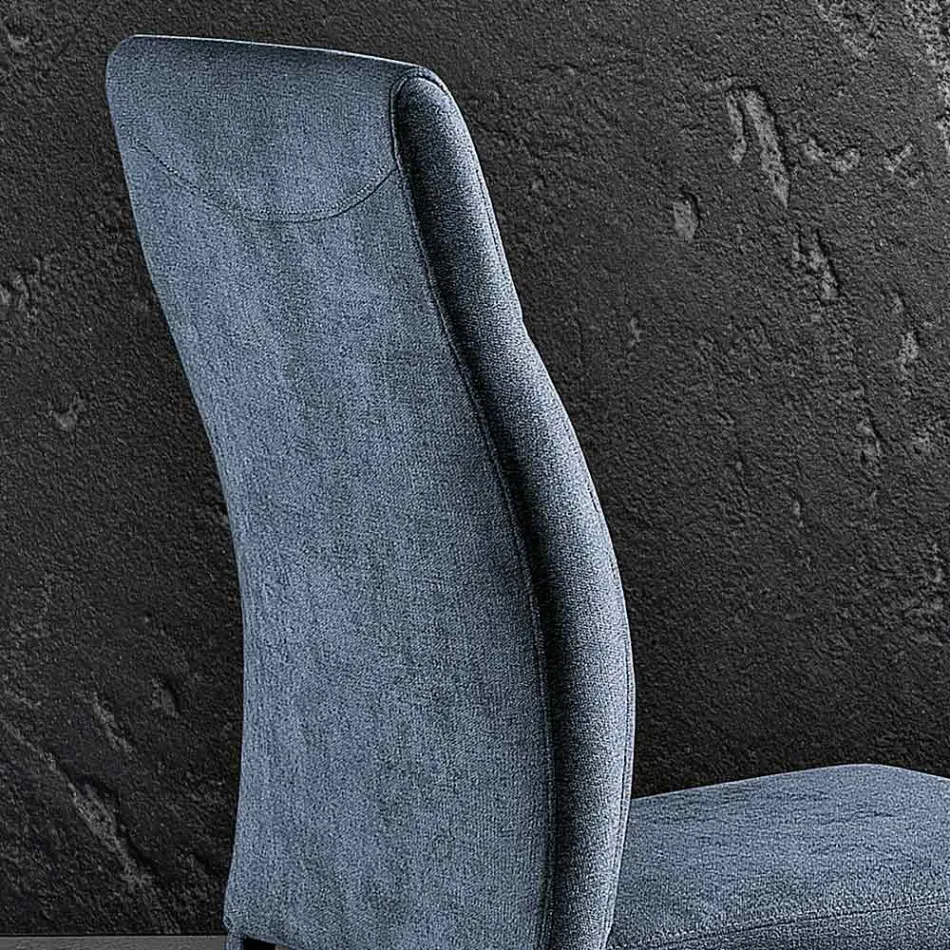 Sedia per sala da pranzo di design in tessuto made in Italy, Luigina Viadurini