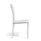 Sedia per Sala da Pranzo di Design Rivestita in Cuoio Made in Italy - Sissy  Viadurini