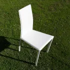 Sedia per Sala da Pranzo di Design Rivestita in Cuoio Made in Italy - Sissy  Viadurini