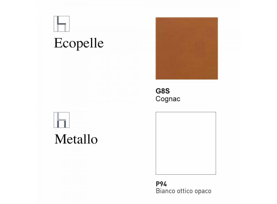 Sedia per Sala da Pranzo Imbottita in Metallo ed Ecopelle Made in Italy – Ace Viadurini