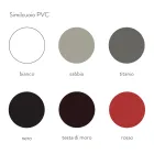 Sedia per Sala da Pranzo in Metallo Rivestita in Similcuoio, 4 Pezzi - Nadia Viadurini