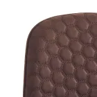 Sedia per Sala da Pranzo in Microfibra e Metallo Nero Opaco 4 Pezzi - Jake Viadurini