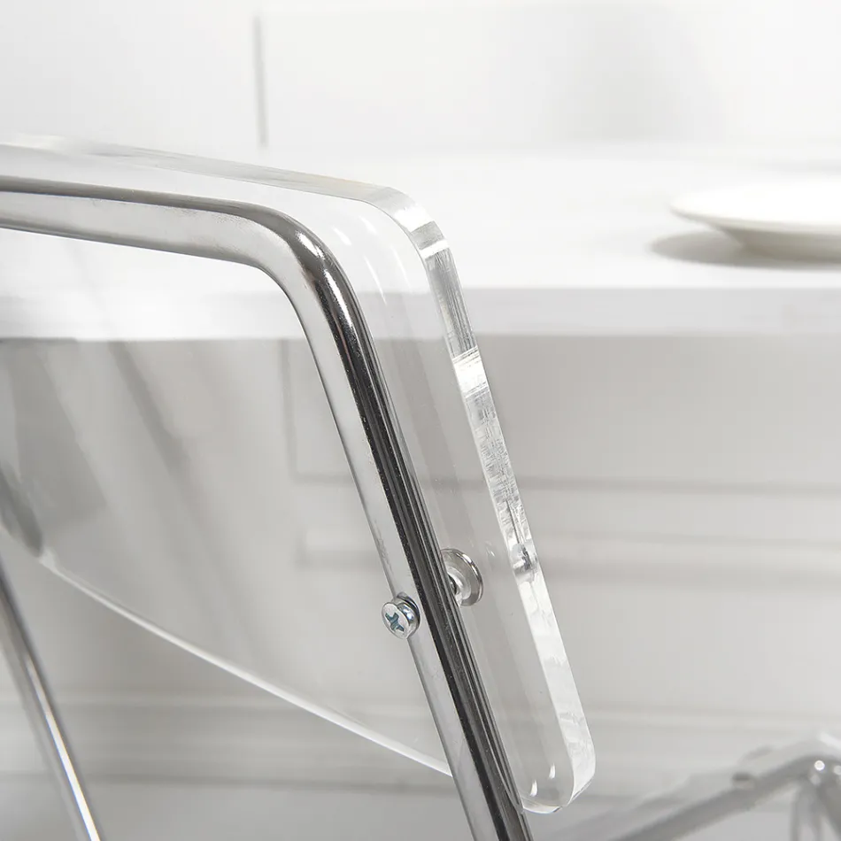 Sedia per Sala da Pranzo in Plexiglass Made in Italy 2 Pezzi - Charlotte Viadurini