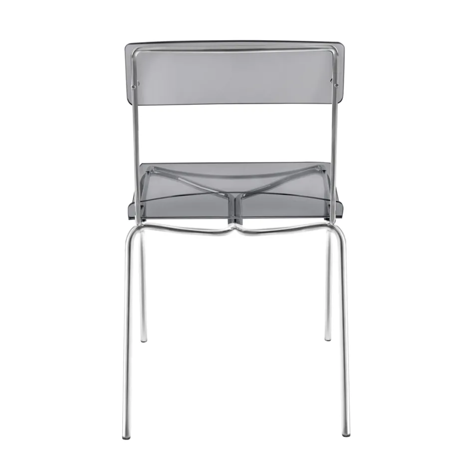 Sedia per Sala da Pranzo in Plexiglass Made in Italy 2 Pezzi - Charlotte Viadurini