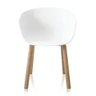 Sedia per Sala da Pranzo in Polipropilene e Metallo 4 Pezzi - Severina Viadurini