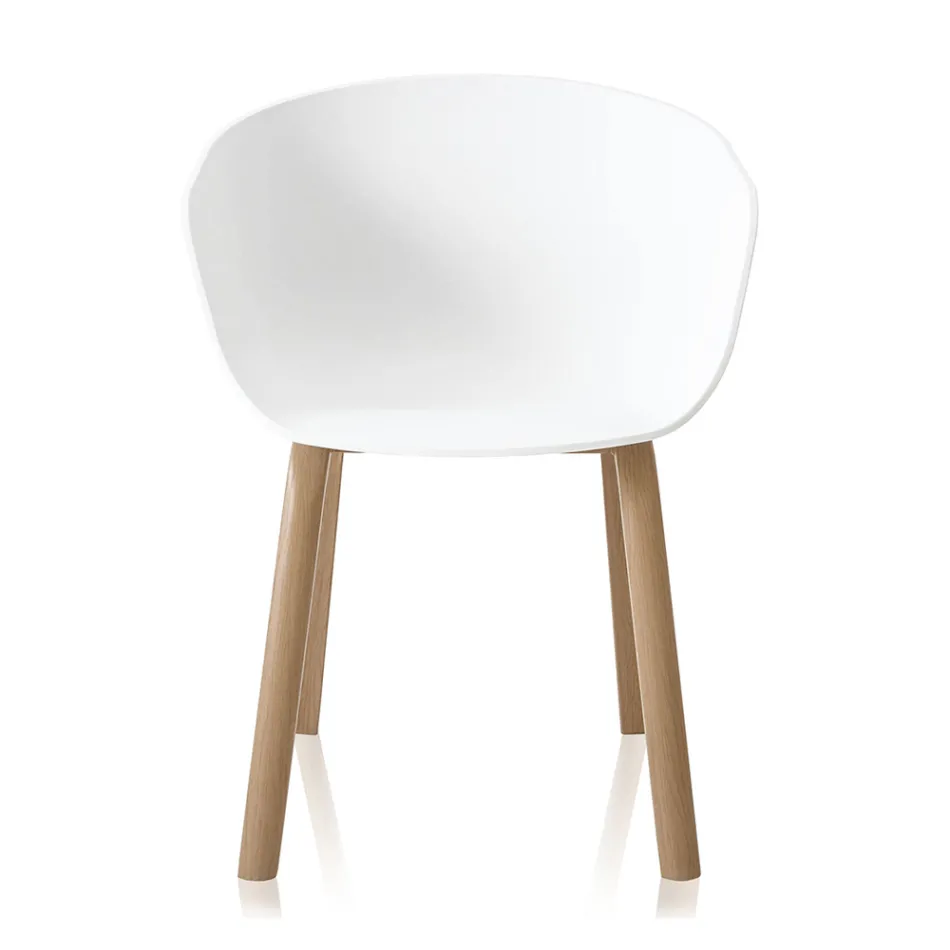 Sedia per Sala da Pranzo in Polipropilene e Metallo 4 Pezzi - Severina Viadurini