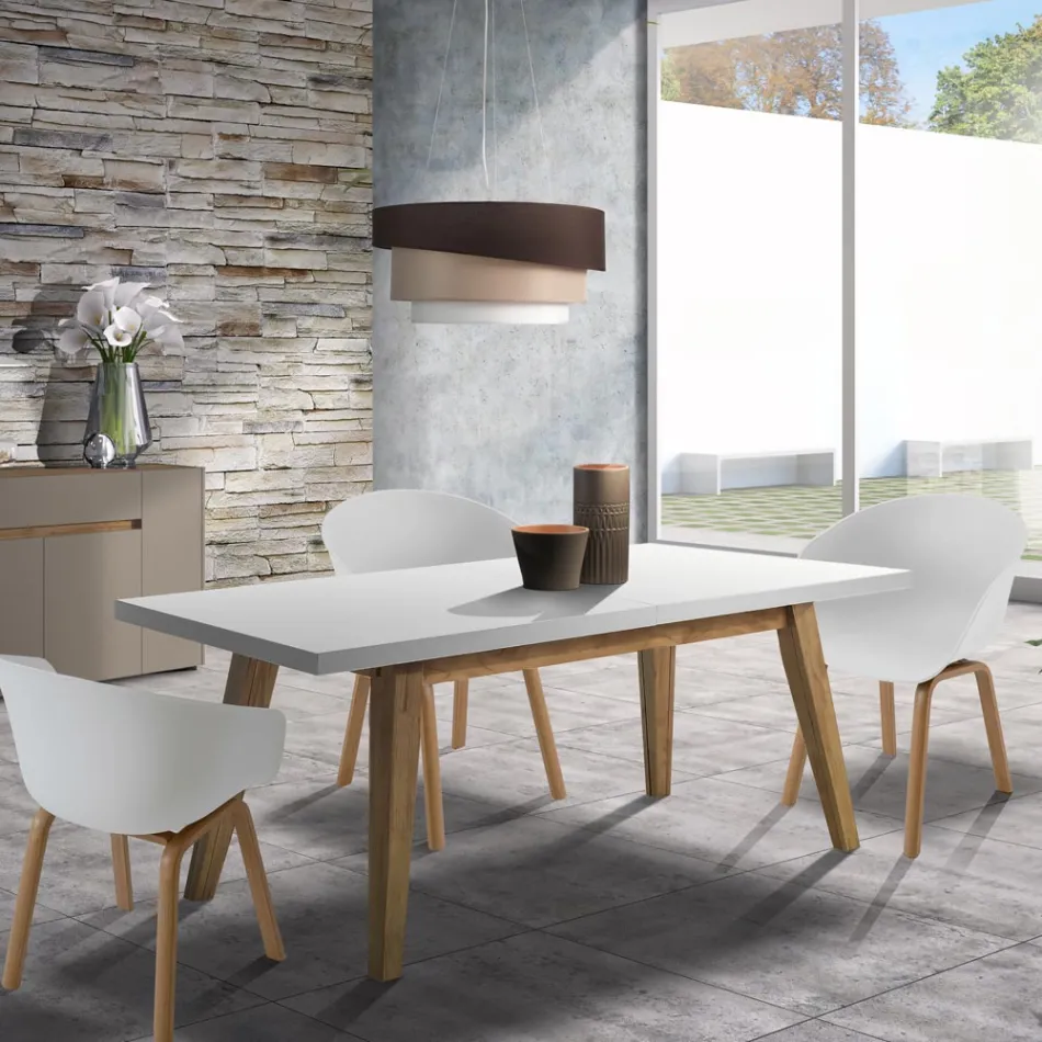 Sedia per Sala da Pranzo in Polipropilene e Metallo 4 Pezzi - Severina Viadurini