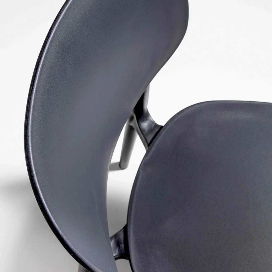 Sedia per Sala da Pranzo in Polipropilene Impilabile, 4 Pezzi - Zagabria Viadurini