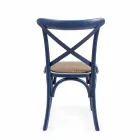 Sedia per Sala da Pranzo in Rattan e Legno Design Classico Homemotion - Meridia Viadurini