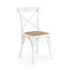 Sedia per Sala da Pranzo in Rattan e Legno Design Classico Homemotion - Meridia Viadurini