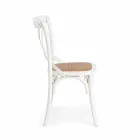 Sedia per Sala da Pranzo in Rattan e Legno Design Classico Homemotion - Meridia Viadurini