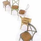 Sedia per Sala da Pranzo in Rattan e Legno Design Classico Homemotion - Meridia Viadurini