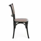 Sedia per Sala da Pranzo in Rattan e Legno Design Classico Homemotion - Meridia Viadurini