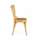 Sedia per Sala da Pranzo in Rattan e Legno Design Classico Homemotion - Meridia Viadurini