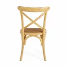 Sedia per Sala da Pranzo in Rattan e Legno Design Classico Homemotion - Meridia Viadurini