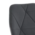 Sedia per Sala da Pranzo in Tessuto e Metallo Dorato 4 Pezzi - Smeralda Viadurini