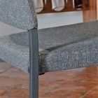 Sedia per Sala da Pranzo Sfoderabile Rivestita in Tessuto Made in Italy - Toyko Viadurini