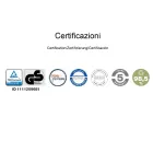 Sedia per Ufficio Design Ergonomico Girevole con Braccioli e Ruote - Meliva Viadurini