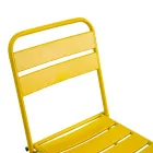 Sedia Pieghevole da Giardino Realizzata Interamente in Metallo - Nastro Viadurini