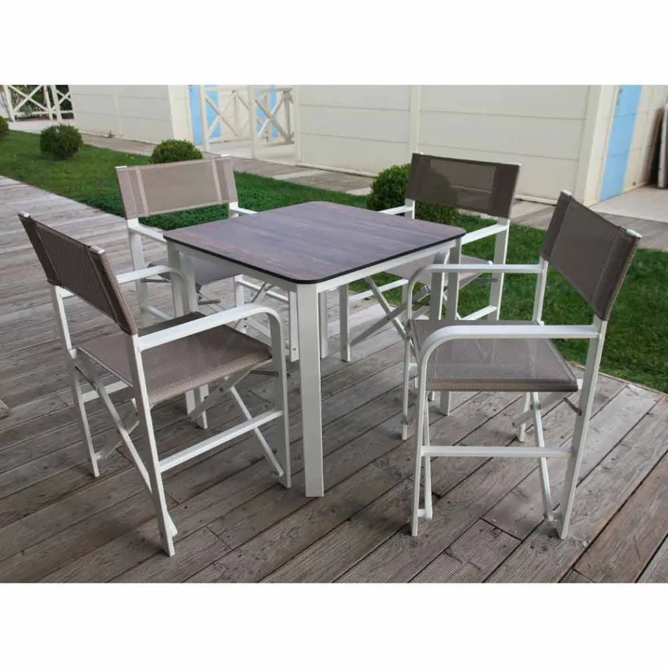 Sedia Regista da Esterno Pieghevole in Tela Made in Italy, 2 Pezzi - Susy Viadurini