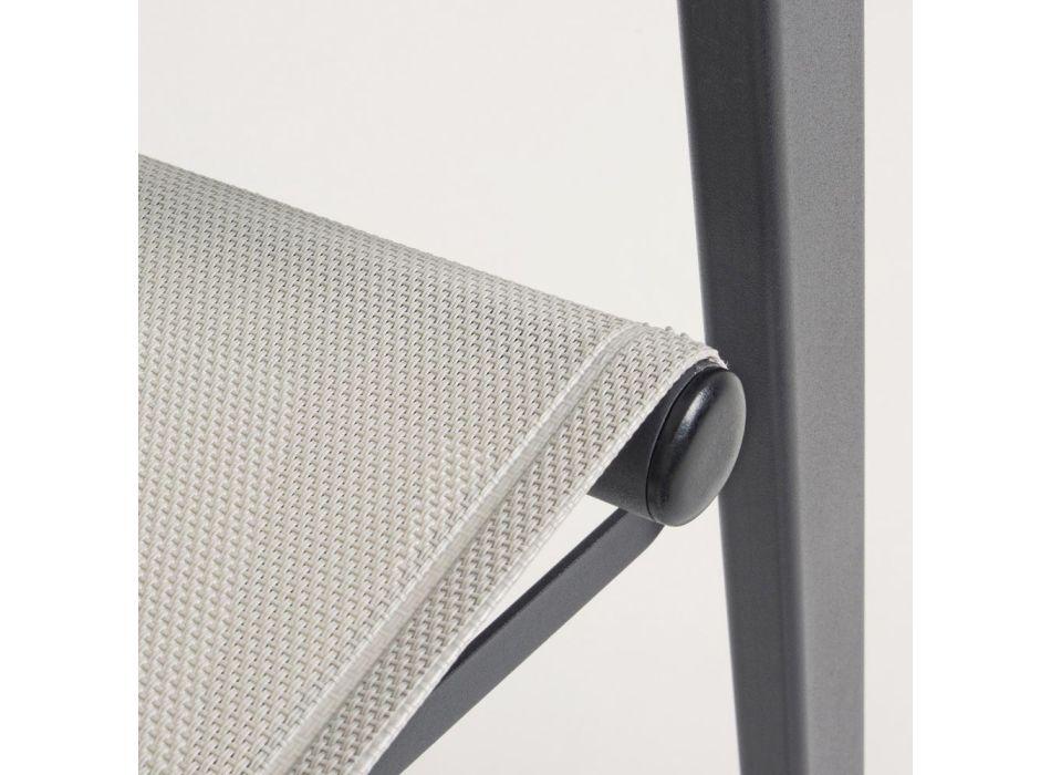 Sedia Regista da Giardino di Design Moderno in Alluminio per Esterno - Cameo Viadurini