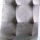 Sedia Rivestita in Velluto Antimacchia per Sala da Pranzo, 4 Pezzi - Kylie Viadurini