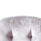 Sedia Rivestita in Velluto Antimacchia per Sala da Pranzo, 4 Pezzi - Kylie Viadurini