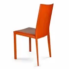 Sedia sala da pranzo design moderna, H88,5cm, Africa, fatta in Italia Viadurini