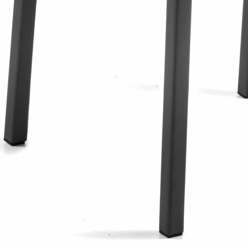 Sedia sala da pranzo di design in ecopelle Bessie XL, fatta in Italia Viadurini