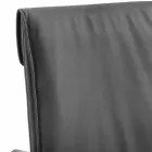 Sedia sala da pranzo di design in ecopelle Bessie XL, fatta in Italia Viadurini