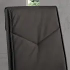 Sedia Sala da Pranzo in Ecopelle Martellata Imbottita 2 Pezzi - Robocop Viadurini