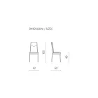 Sedia Sala da Pranzo in Ecopelle Martellata Imbottita 2 Pezzi - Robocop Viadurini