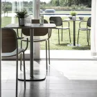 Sedia Sala da Pranzo in Legno e Metallo Made in Italy 2 Pezzi - Saffia Viadurini